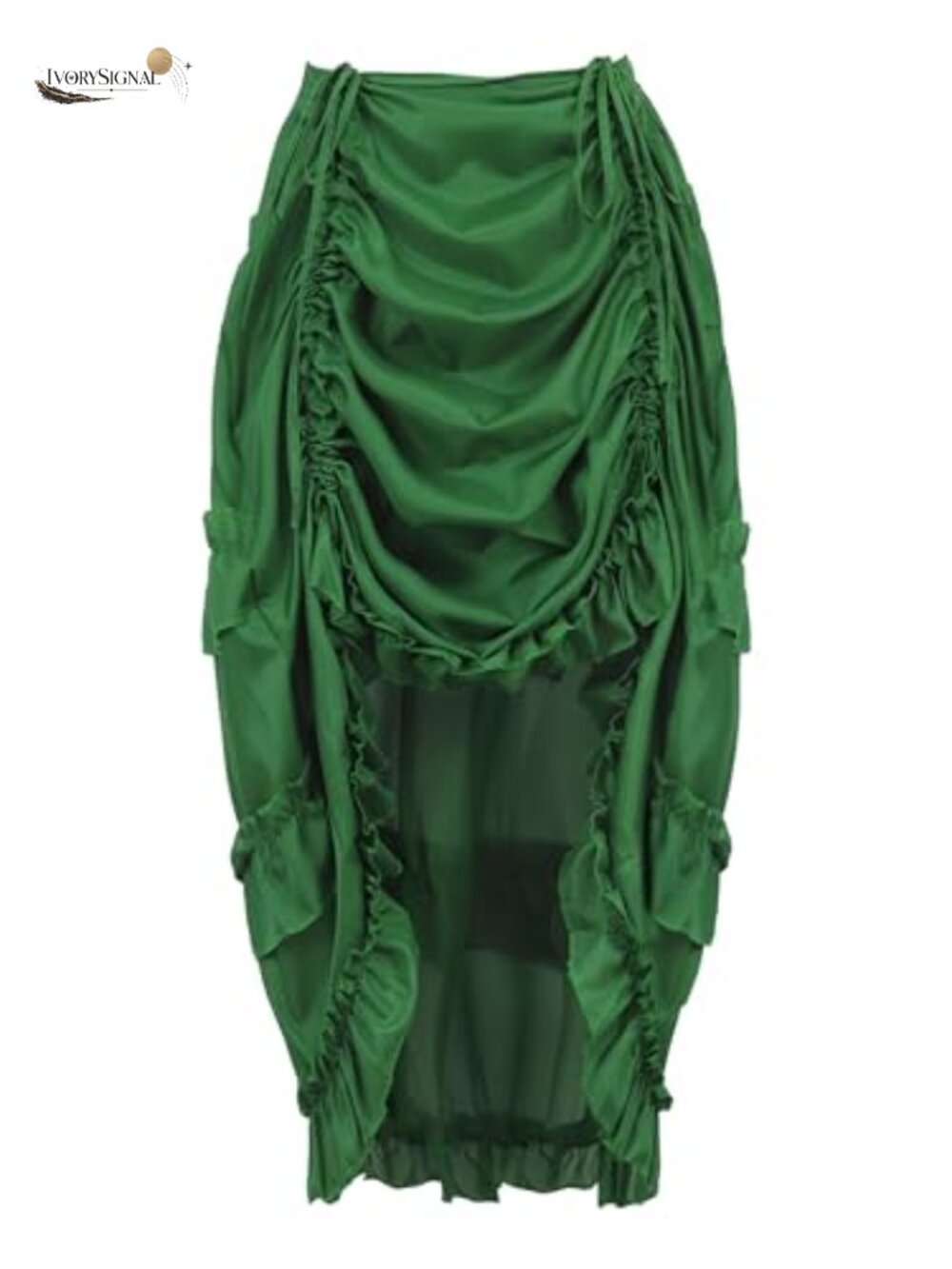 Steampunk Pirate High Low Skirt Plus Size Corset Renaissance Costume